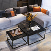 Nest Of 2 Nested Tables Side End Coffee Table Sintered Rock Living Room Office
