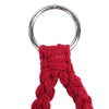 Red Boho Hanging Hammock Chair Cotton Woven Rope Swing Home Garden Chair Seat