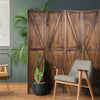4 Panel Room Divider Wooden Screen Wall Folding Room Partition Separator Privacy
