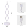 Modern Table Lamp Dimmable LED Spiral Wave Minimalist Lighting Design Desk Light