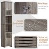 Wooden Bathroom Slim Tall Cabinet Storage Organizer Cupboard Drawer Space Saving