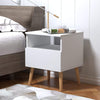 1/2 Bedside Table Storage Cabinet Nightstand Unit Chest of Drawer & Shelf