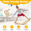Wooden Balance Board Birch Wobble Board Yoga Rocker Leaning Toy for Kids Adults