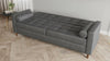 Velvet Sofa Bed 3 Seater Wooden Legs With Built in Storage Sofabed