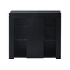 Modern Sideboard LED Cabinet Cupboard High Gloss wtih Doors Storage White Black