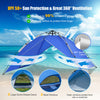 2-in-1 Instant Pop-up Tent Double-Layer Camping Tent W/ Detachable Sun Shelter