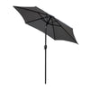 2/2.5/2.7/3M Patio Parasol Sunshade Garden Umbrella Outdoor Canopy Tilt Crank