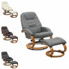 Upholstered PU Leather Recliner TV Moives Armchair Lounge Sofa Lazy Chair+ Stool