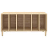 Record Cabinet Record Player Stand Sideboard White Engineered Wood