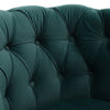 Chesterfield Vintage Armchair Green Club Scroll Arm Chair Lounge Sofa Fireside