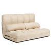 3 IN 1 Folding Lazy Sofa Bed Floor Sleeper Seat 6-Position Adjustable 2 Pillows