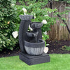 Electric Outdoor Fountains Garden Rockfall Water Feature Cascading Fountain uk