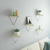 UK Durable Hairpin Industrial Wall Shelf Support Bracket Metal Prism Mount 2Pcs
