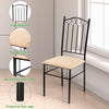 5PCS Dining Table & Chair Set Breakfast Bar Kitchen Furniture with Padded Seat