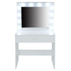 Hollywood Vanity Dressing Table Set w/ Lighted Mirror 12 LED Makeup Dresser Desk