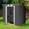 7FT x 4FT Garden Storage Shed Large Tool Utility Storage House W/Sliding Door