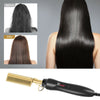 Electric Beard Hair Straightener Brush Comb Hair Flat Curling Iron Heated Hot UK