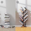 Tree Bookshelf Tall 9-Tier Floor Standing Book Shelf Bookcase Metal Frame