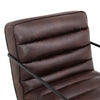 Mid Back Faux Leather Armchair Upholstered Accent Chair Leisure Sofa Living Room