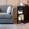 3-tier Sofa Side Table Modern End Table Nightstand w/ Drawer for Living Room