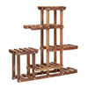 Wooden Multi-tier Flower Stand Balcony Garden Plant Display Household Book Shelf