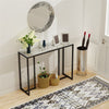 Mid Century Slim Hallway Marble Console Table Thin Sofa Side Table Entrance Hall