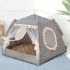 Pet Dog Cat Nest Tent House Puppy Cushion Warm Soft Sleeping Winter Fluffy Beds