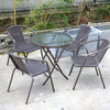 3-7 Pieces Garden Bistro Patio Furniture 60-150cm Table Chair Coffee Dinner Set