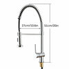 Kitchen Sink Mixer Taps Spray Chrome Brass Faucet Twin Single Lever Swivel Taps