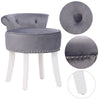 Velvet Dressing Table Stool Bedroom Vanity Makeup Stool Bedroom Chair Piano Seat