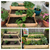 Three Tiered Elevated Raised Flower Bed Wooden Planter Herb Box Kit for Outdoor