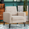 Modern Upholstered Accent Sofa Chair Button Tufted Armchair Leisure Lounge Chair