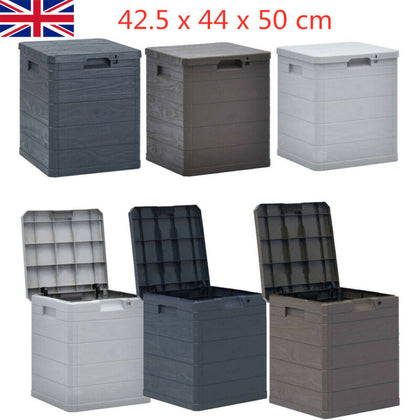 Garden Storage Box Outdoor Plastic Storage Utility Shed Box Waterproof 90L New