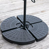 SQUARE GARDEN CANTILEVER PARASOL WITH CRANK FOR PATIO SUN SHADE HANGING UMBRELLA