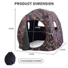 3 Person Portable Hunting Blind Pop-Up Shooting Ground Blind Tent Mesh Windows