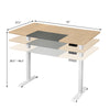 Flamaker 140x70 cm Electric Standing Desk Height Adjustable Computer Desk