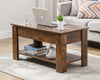 Coffee Table With Storage Lift Top Up Drawer Shelf Wooden Living Room Furniture