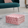 Square/Round Coffee Table Chesterfield Footstool Pouffe Upholstered Bench Seats