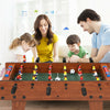 27" Foosball Table Football Game Soccer Family Play Fun Desk Wooden Free Stand
