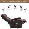 Electric Recliner Chair Massage Upholstered Sofa Living Room Armchair Leather