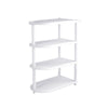 Portable 4 Tier White Shoe Storage Rack - Home Space Saving Shoe Organiser Rack