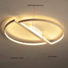 Modern LED Ceiling Light Half Ring Panel Down Lights Bathroom Kitchen Bedroom GB