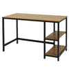 Industrial Computer Desk PC Laptop Table Writing Study Workstation with Shelves