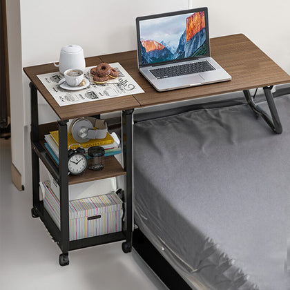 Adjustable Mobile Laptop Table Notebook Desk Sofa Bed Tray Computer StorageShelf