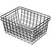 2pcs Bathroom Iron Storage Basket Metal Wire kitchen Tray Desk Mesh Basketry Box