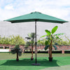 2x3m Rectangle Garden Parasol with Base Set Beach Umbrella Sun Shade Crank Tilt