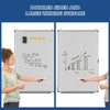 Double Sided Magnetic Whiteboard Aluminum Hanging Board W/ Magnets Pens & Eraser