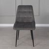 Glass Dining Table and 2 / 4 Grey Chairs Optional Lounge Office Home Furniture