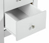 Osaka 3 Drawer Bedside Table - White