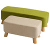Footstool Foot Rest Stool Pouffe Padded Ottoman Chair Seat Wood Legs Rectangular